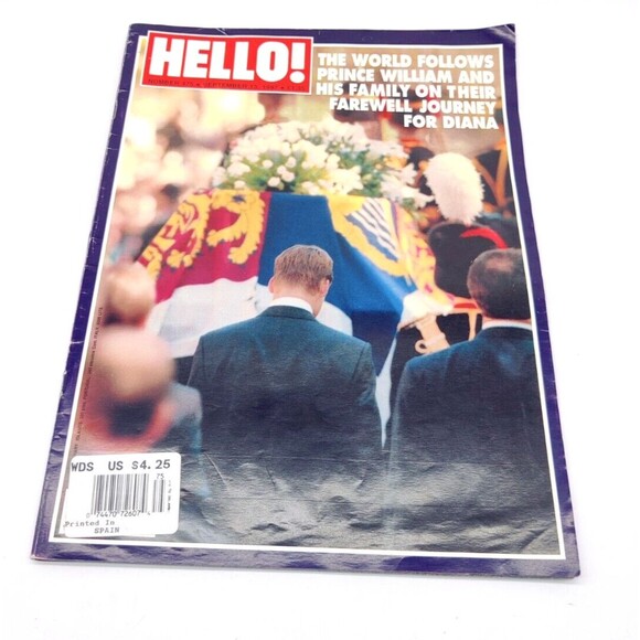 Vintage HELLO! Magazine September 1997 Princess Diana Memorial Issue Prince Will - Picture 1 of 4